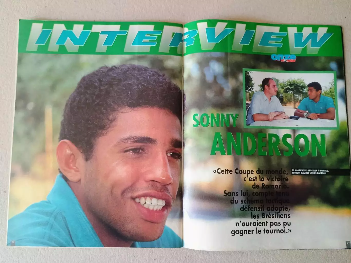 Onze mondial n.67/ 1994-Отсутствуют карты Onze + poster A2 1