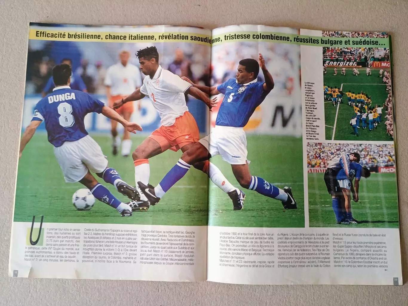 Onze mondial n.67/ 1994-Отсутствуют карты Onze + poster A2 5