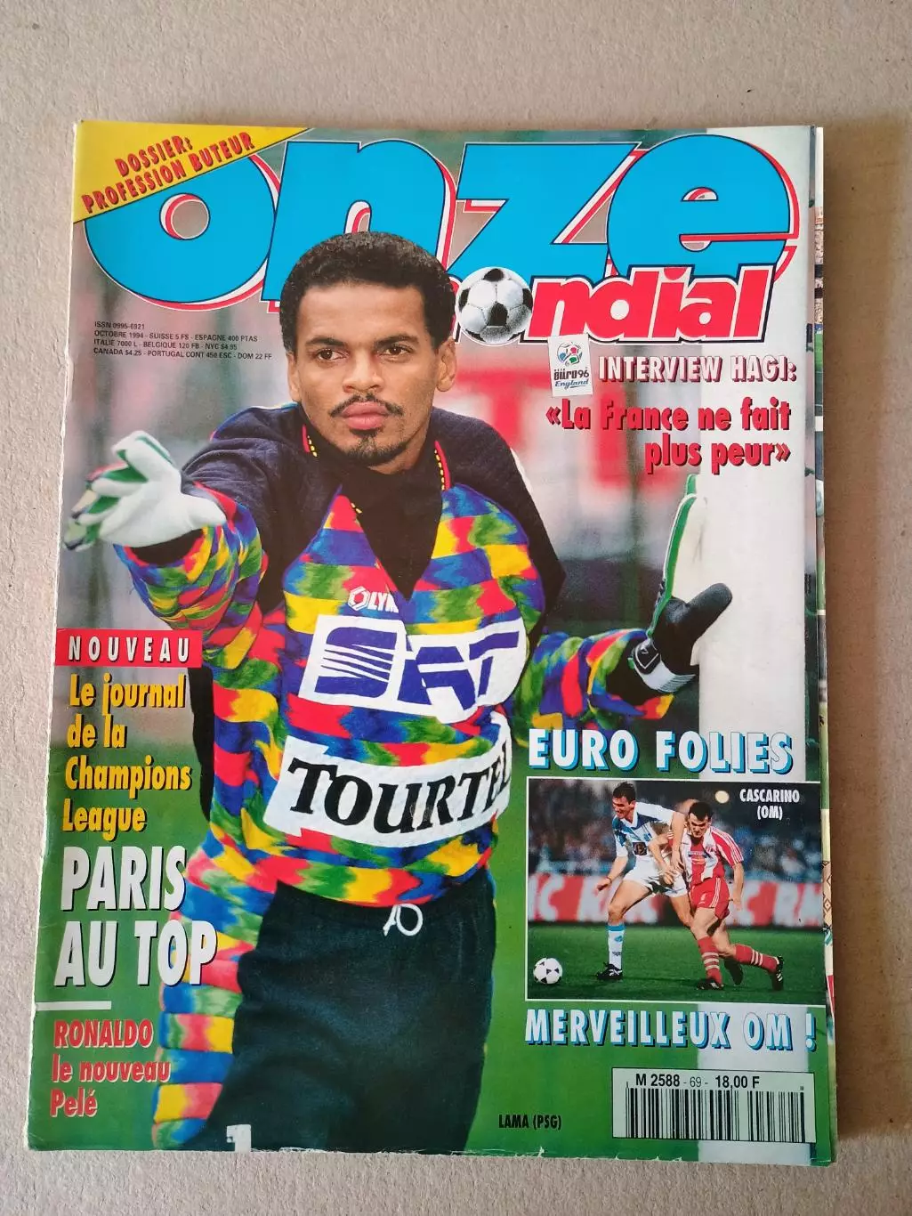 Onze mondial n.69/1994 -отсутствует плакат A2,