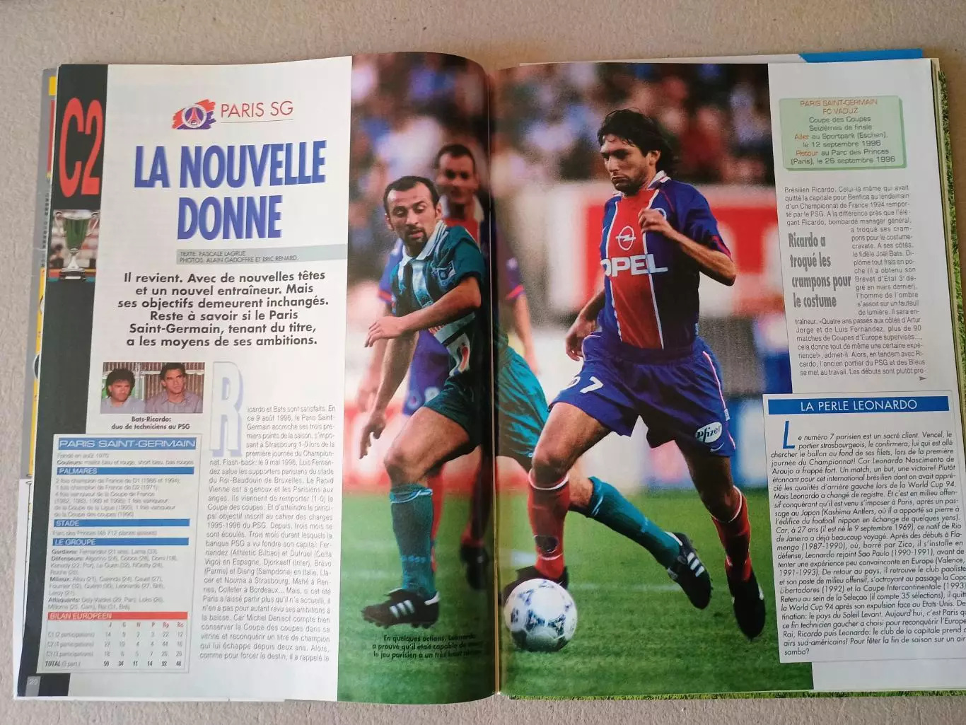 Onze mondial n.92/ 1996-Отсутствуют карты Onze + poster A2 1