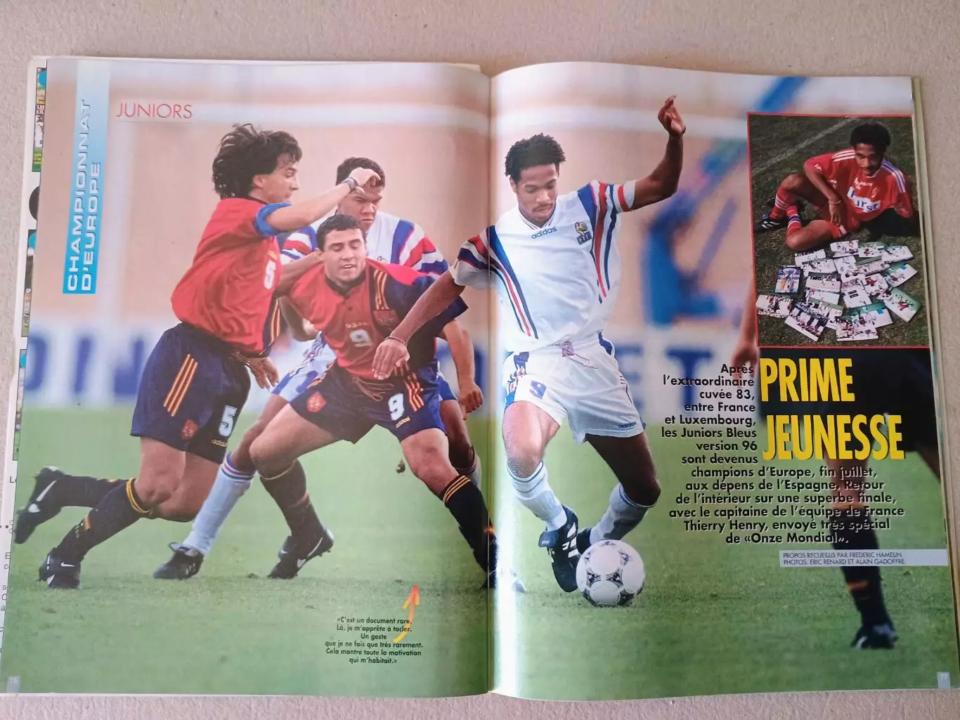 Onze mondial n.92/ 1996-Отсутствуют карты Onze + poster A2 3