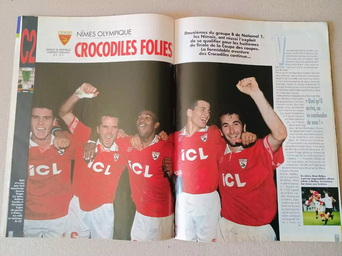 Onze mondial n.93/ 1996-Отсутствуют карты Onze + poster A2 3