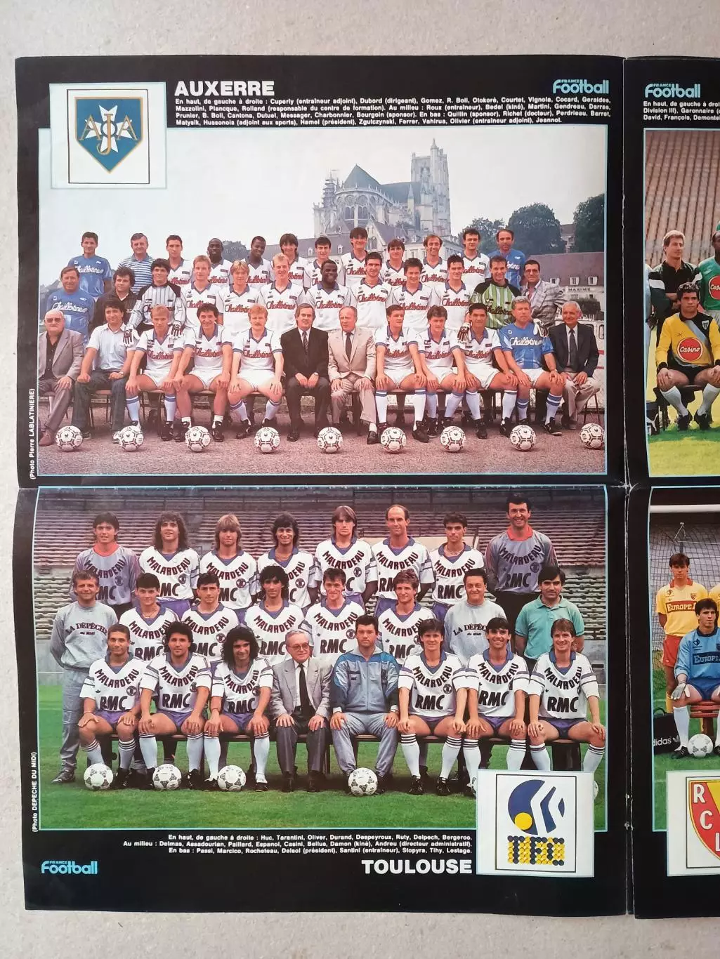 France Football - 13 команд 1-й лиги сезона 1987/88 1