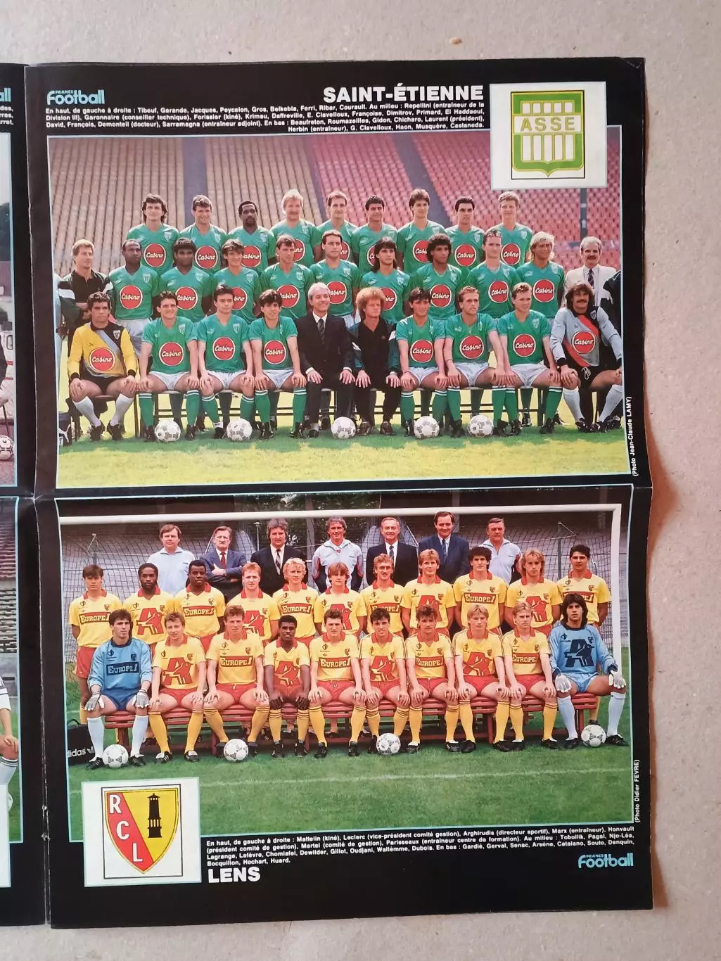 France Football - 13 команд 1-й лиги сезона 1987/88 2