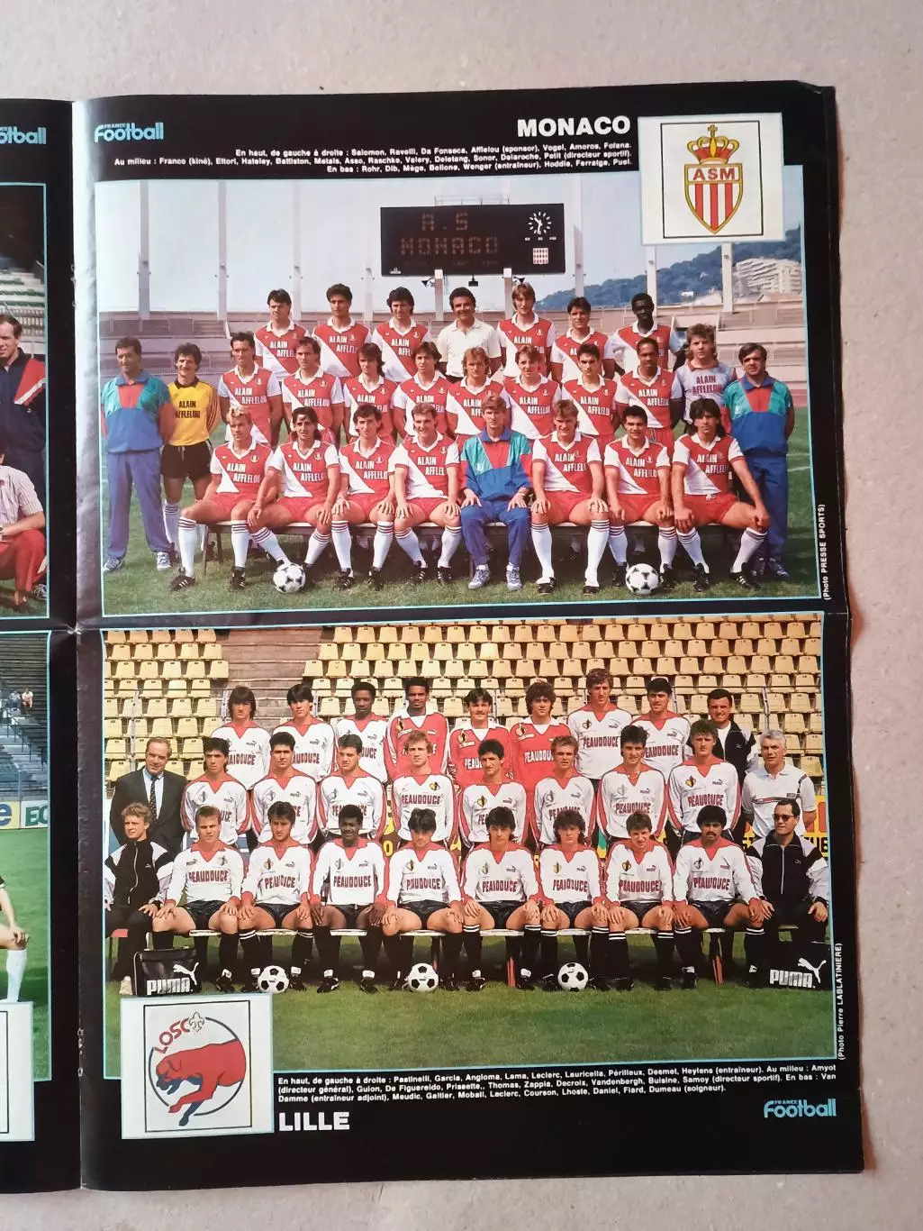 France Football - 13 команд 1-й лиги сезона 1987/88 4