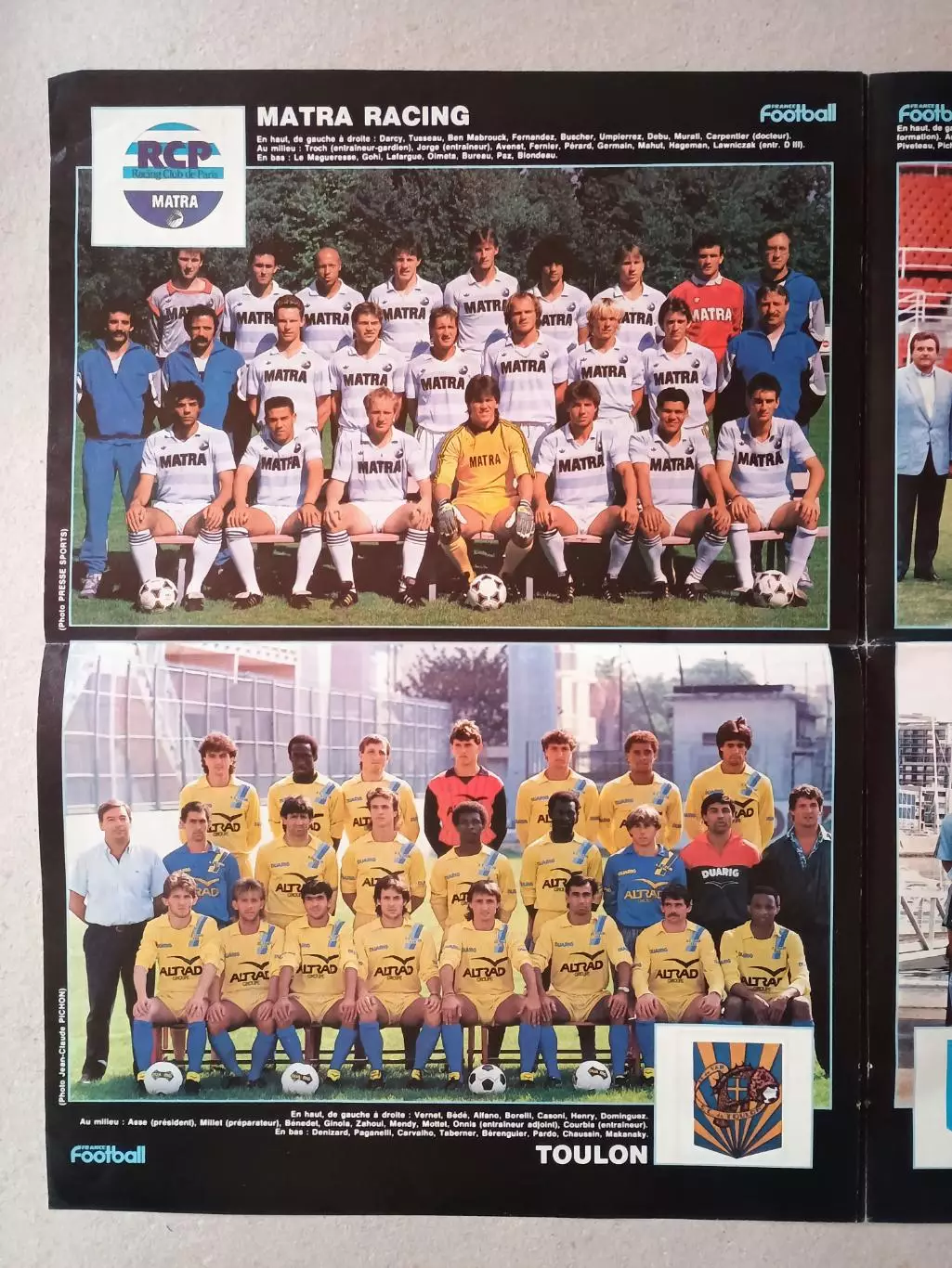 France Football - 13 команд 1-й лиги сезона 1987/88 5
