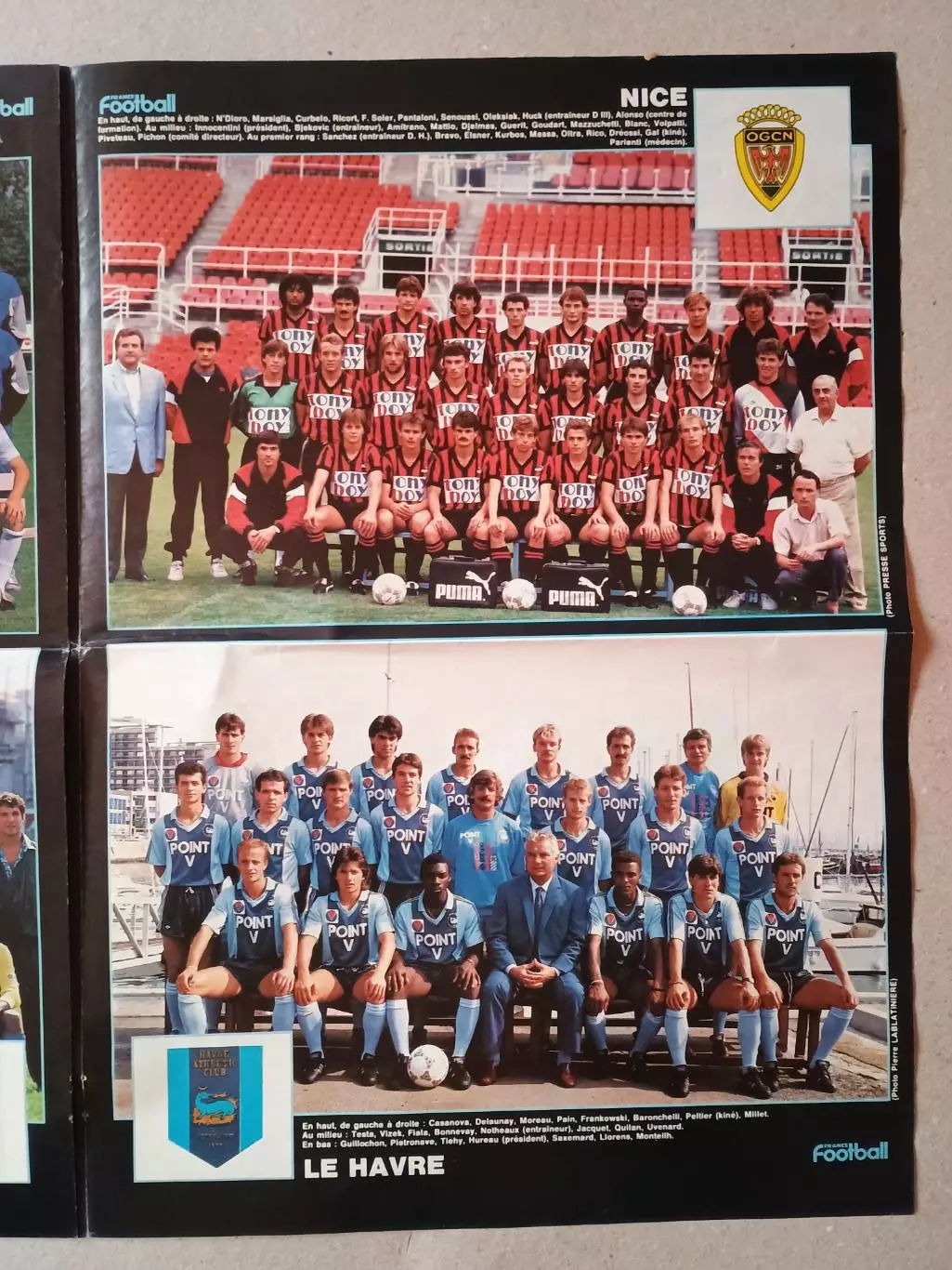 France Football - 13 команд 1-й лиги сезона 1987/88 6