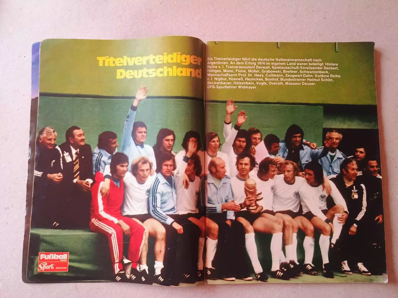 Fussball Woche WC 1978 1