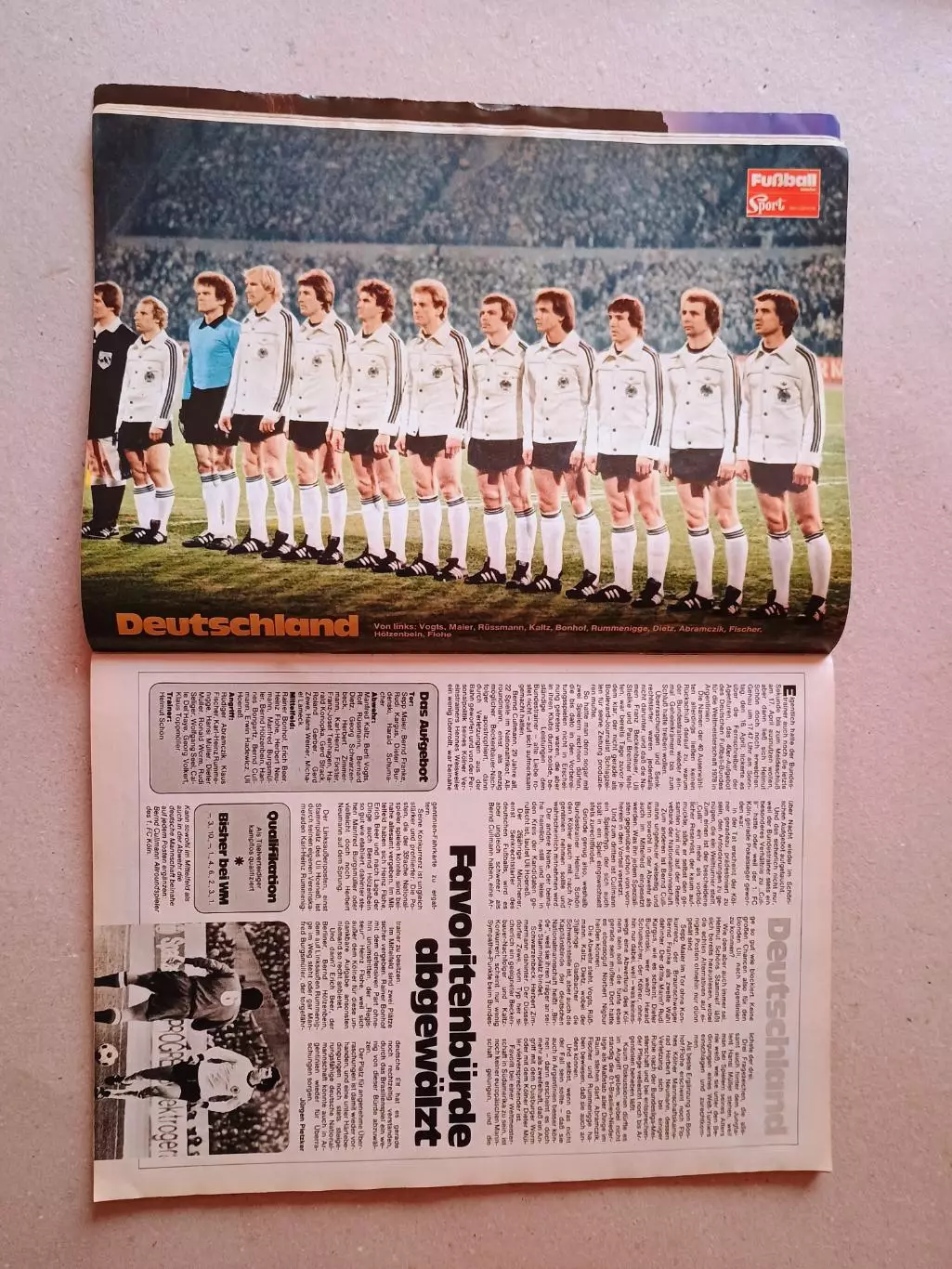 Fussball Woche WC 1978 2