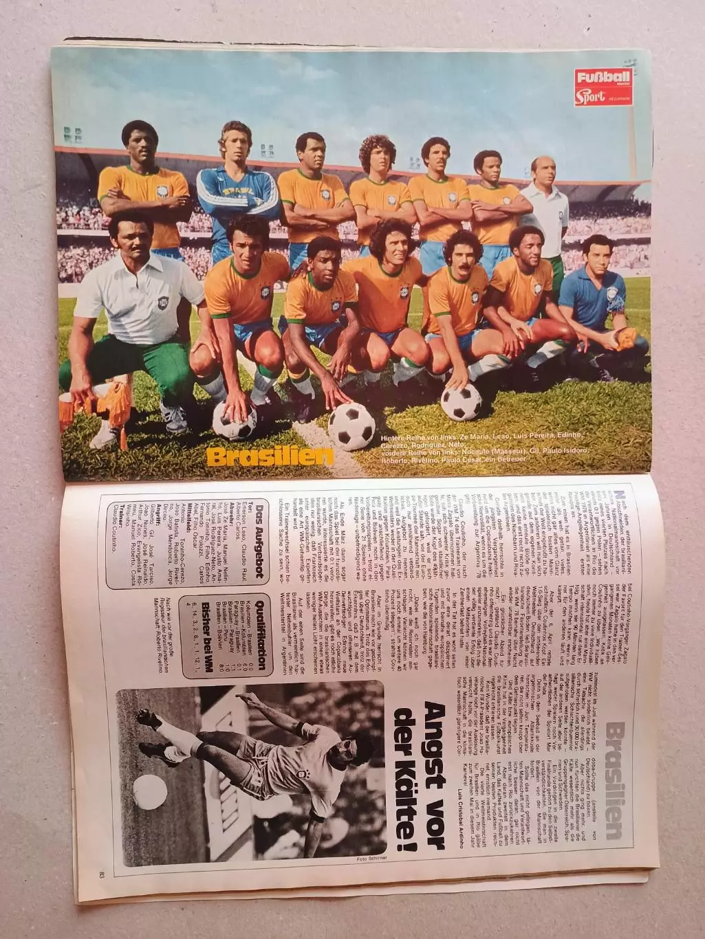 Fussball Woche WC 1978 6