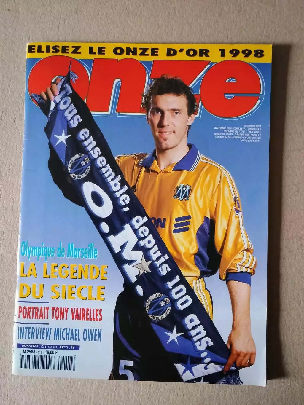 Onze mondial n.118/ 1998-Отсутствуют карты Onze + poster A2..