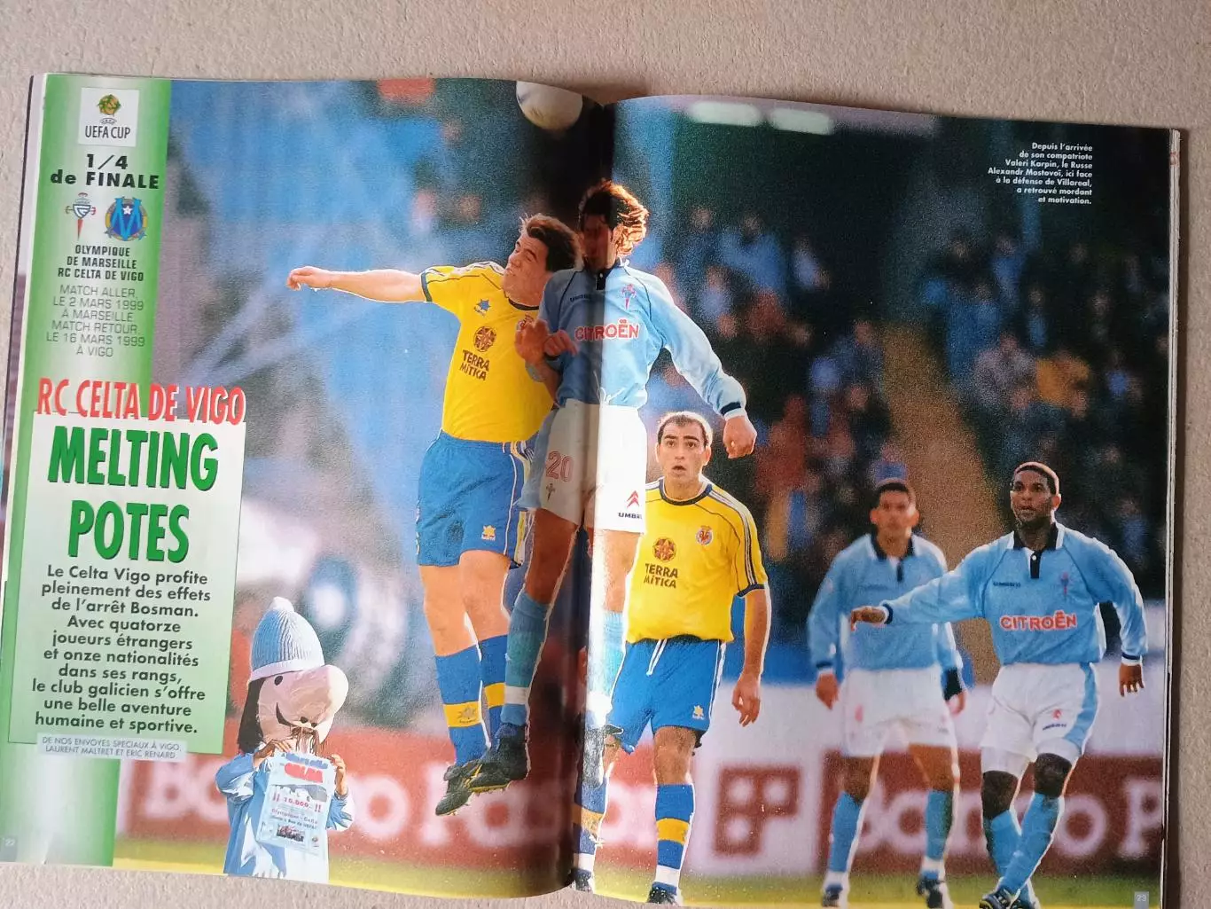 Onze mondial n.122/ 1999-Отсутствуют карты Onze + poster A2.. 2