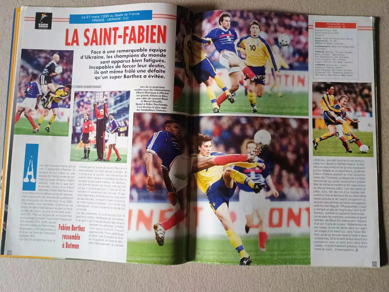 Onze mondial n.123/ 1999-Отсутствуют карты Onze + poster A2.. 2