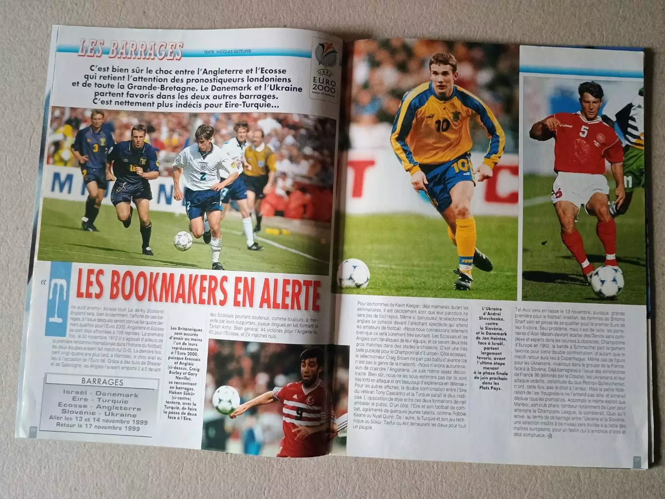 Onze mondial n.130/ 1999-Отсутствуют карты Onze + poster A2.. 2