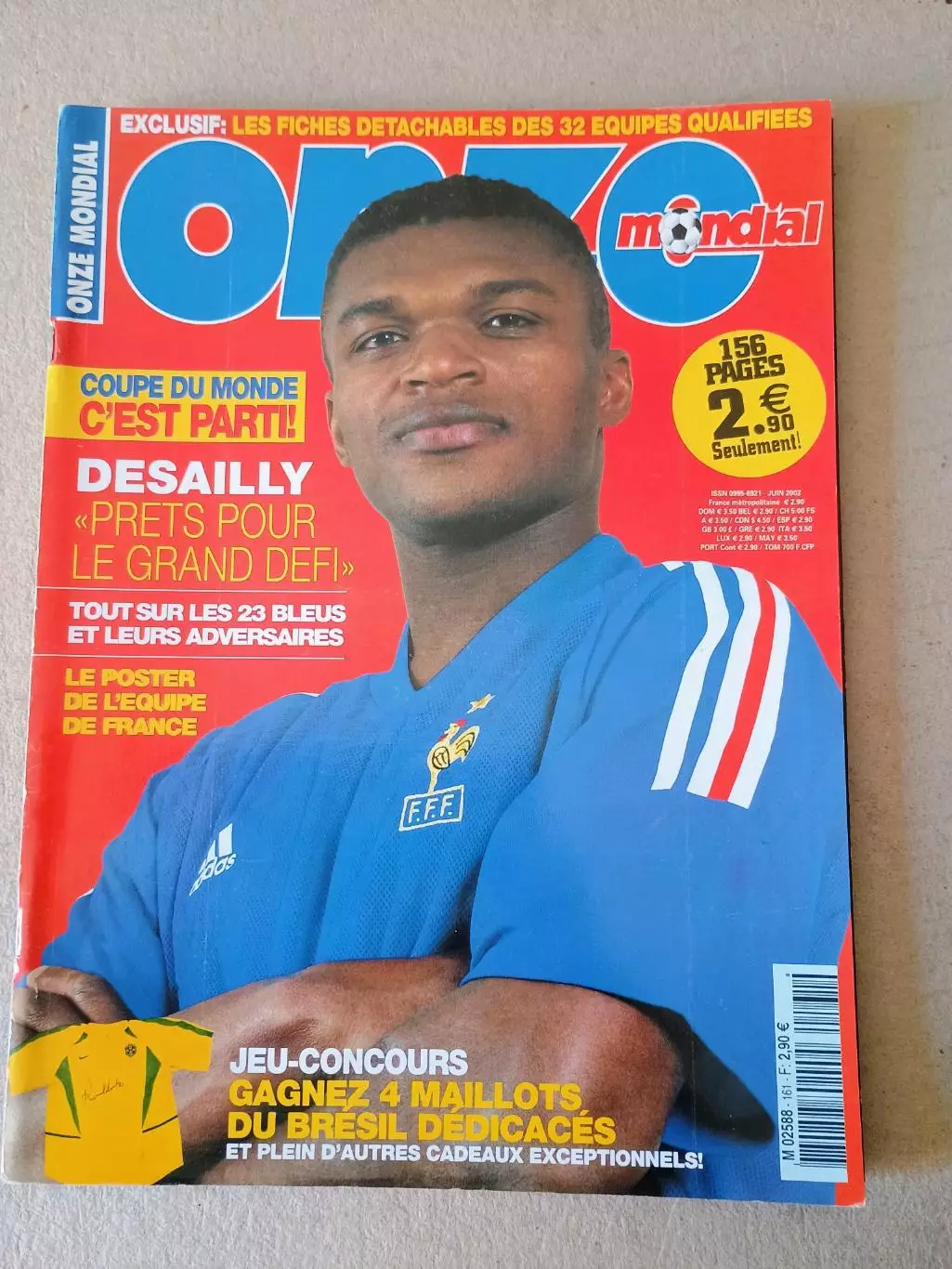 Onze mondial n.161/ 2002 -Отсутствуют карты Onze.