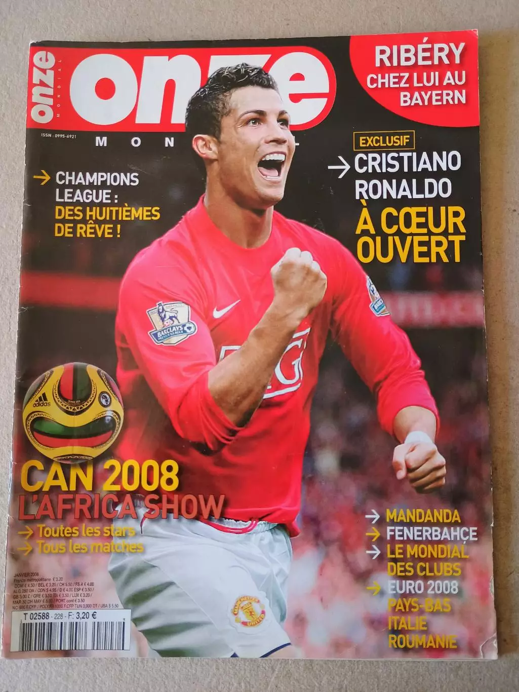 Onze mondial n.228/ 2008 -Отсутствуют карты Onze + poster A2..