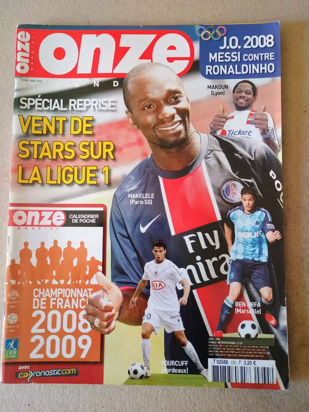 Onze mondial n.235/ 2008- отсутствуют карты Onze