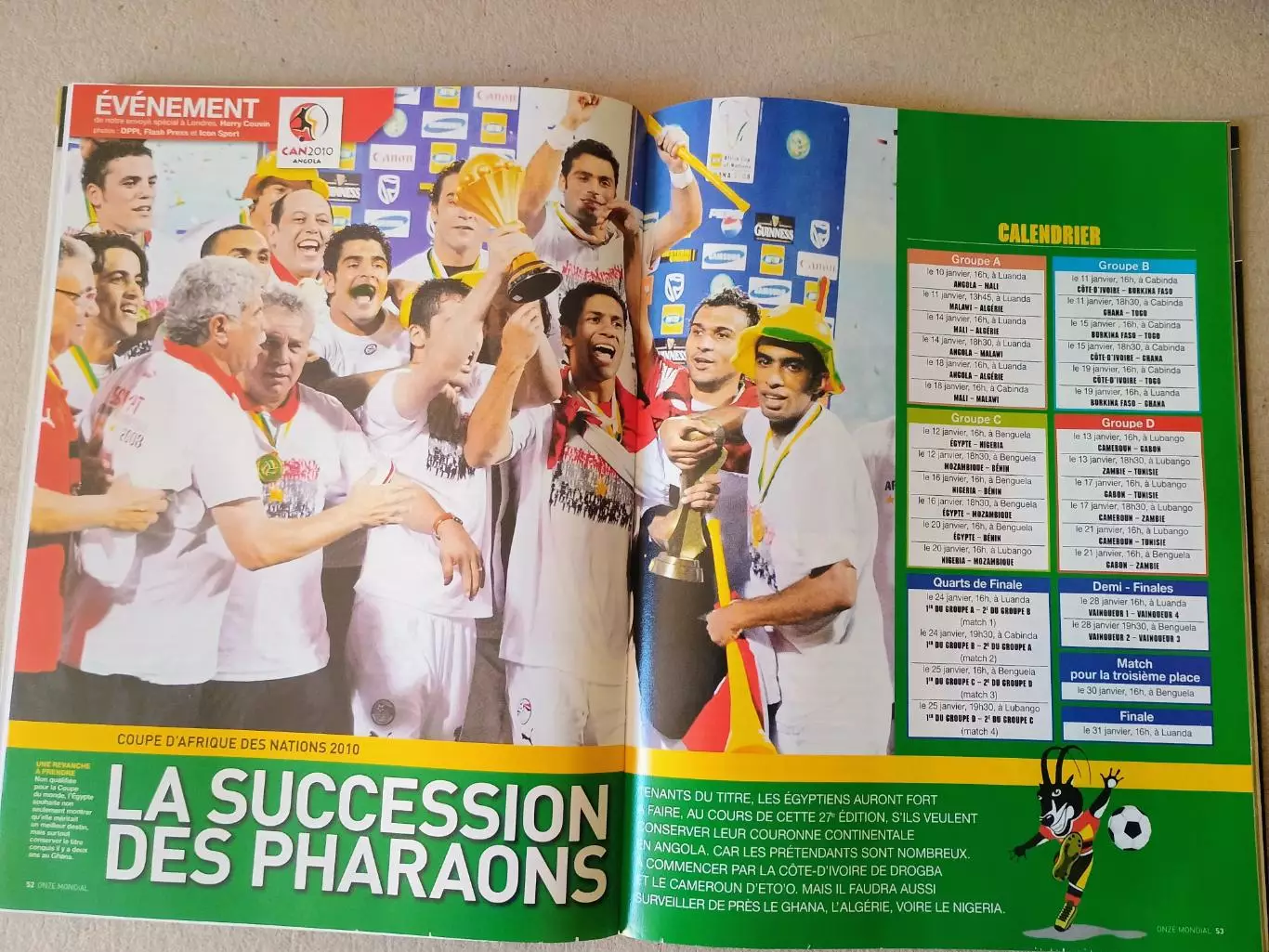 Onze mondial n.252/2010 -отсутствует плакат A2. 4