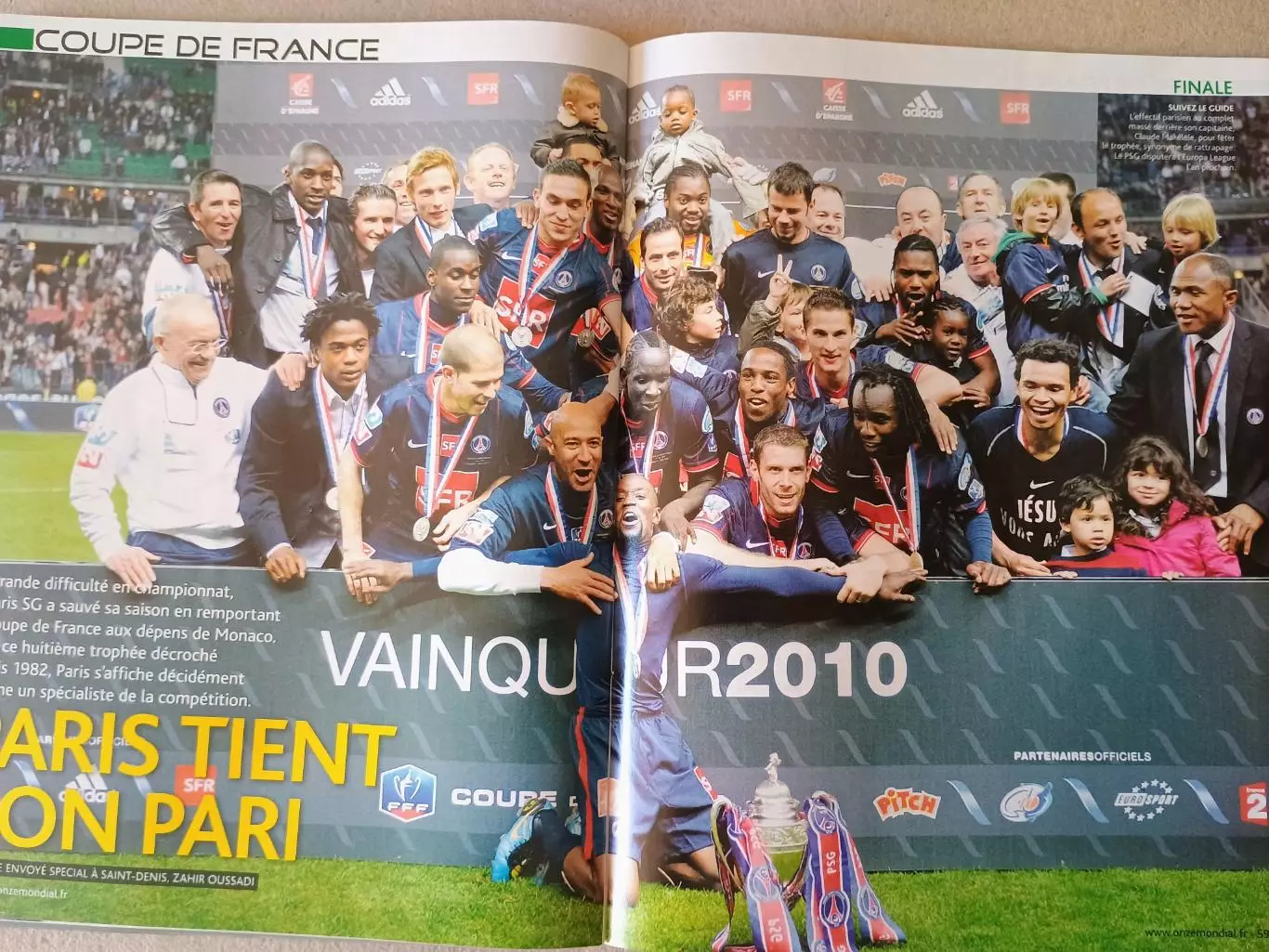 Onze mondial n.256/ 2010- отсутствуют карты Onze 5