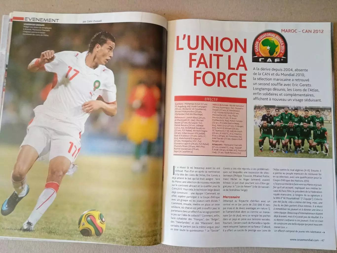 Onze mondial n.276/2012 6