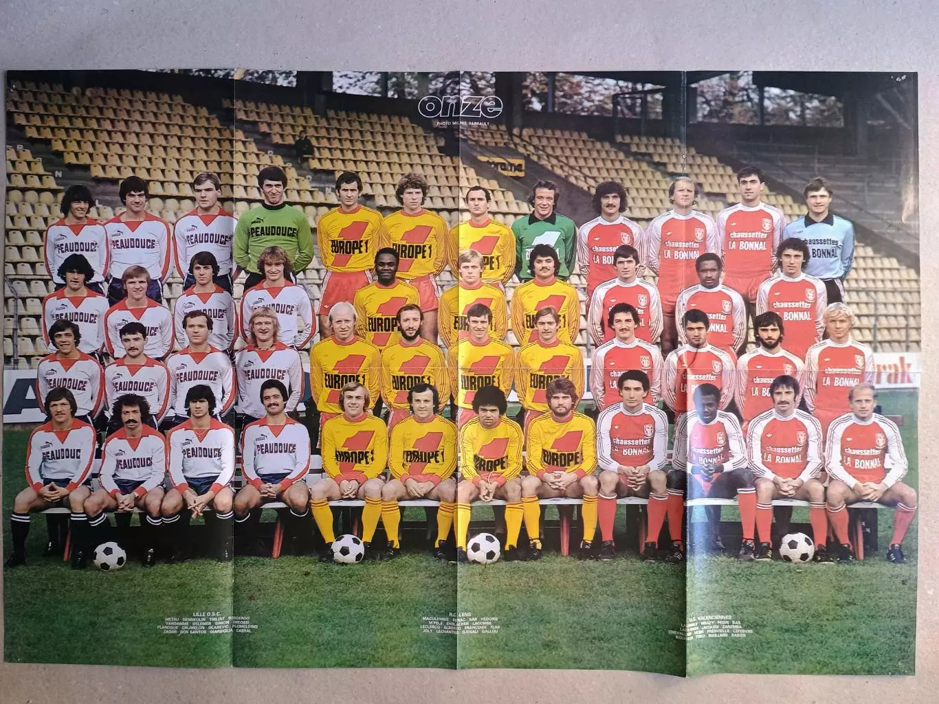 Poster A1- Platini,Lille,Lens, Valenciennes 1