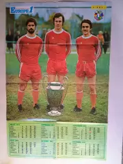 Poster A1- Muller,Beckenbauer,Kapellmann,Recheteau,Piazza,Curkovic