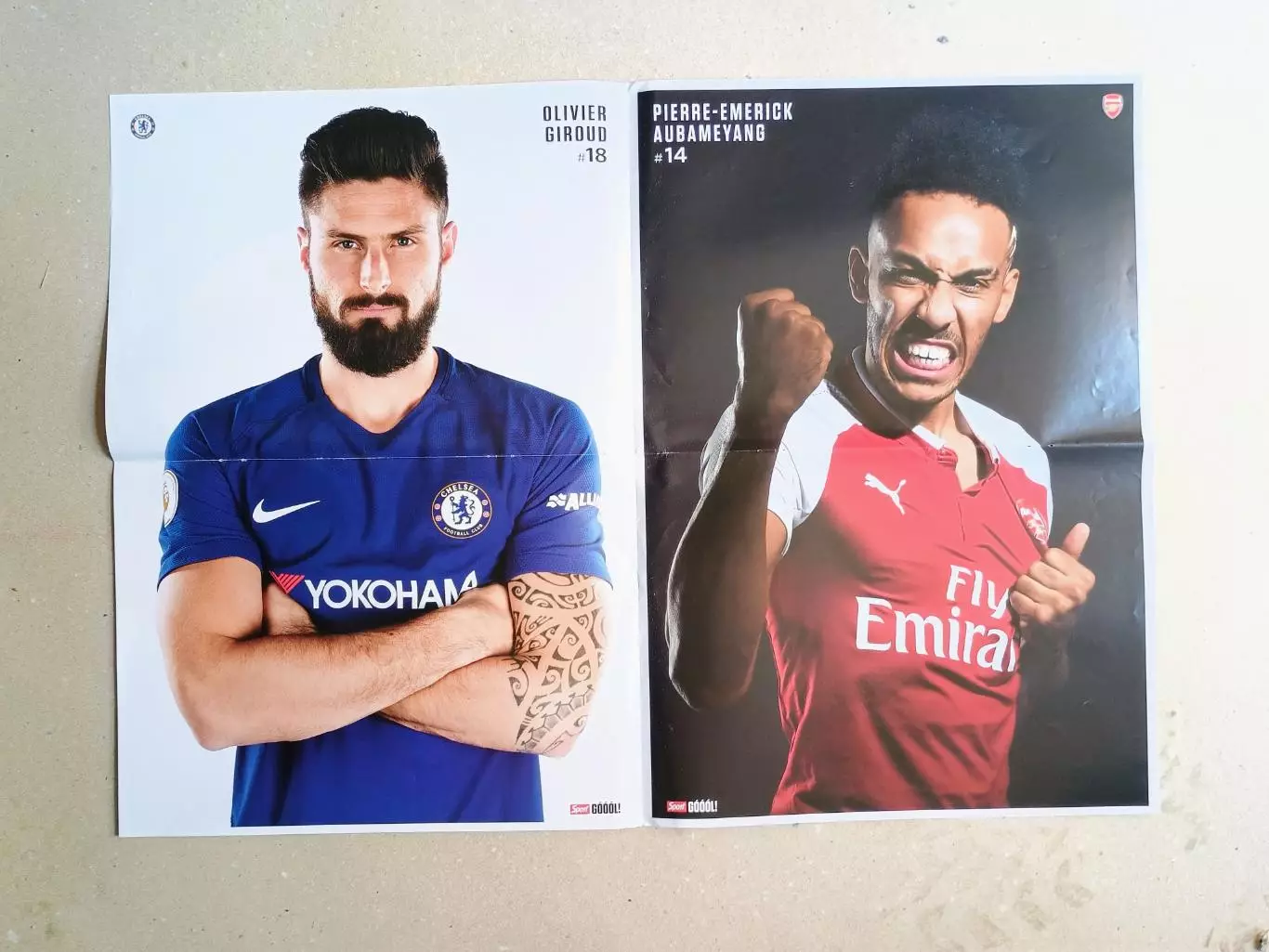 Poster A2- Coutinho,Batshuayi,Giroud,Aubameyang 1