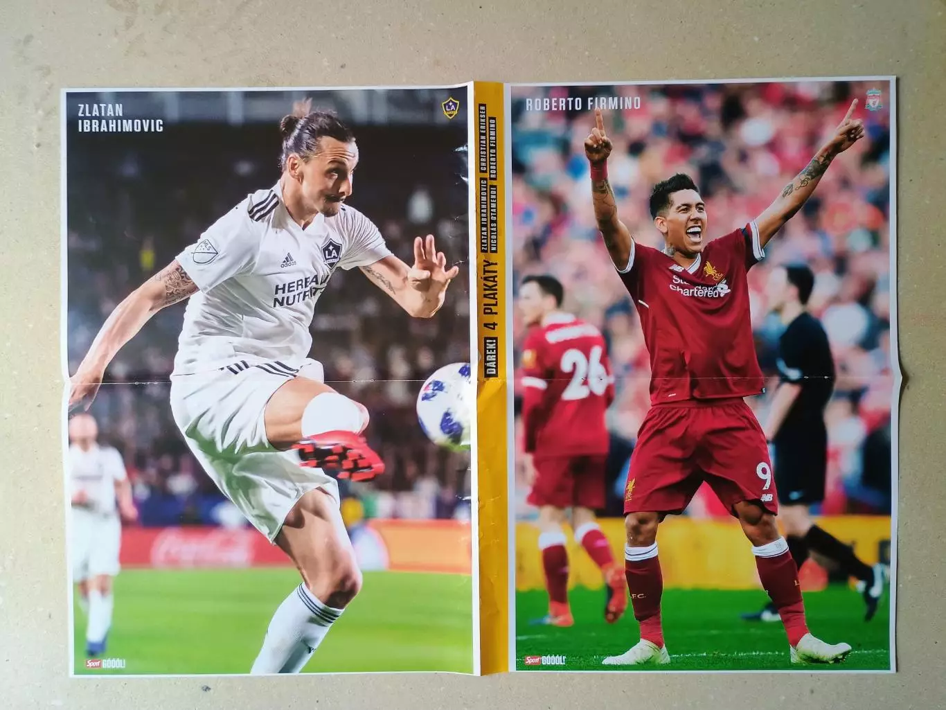 Poster A2- Ibrahimovic, Firmino,Otamendi,Eriksen