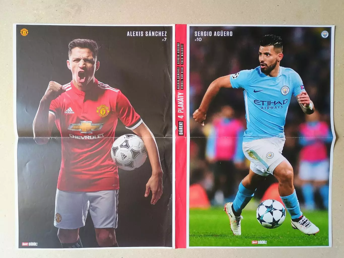 Poster A2- Sanchez,Aguero,Walcott,Van Dijk