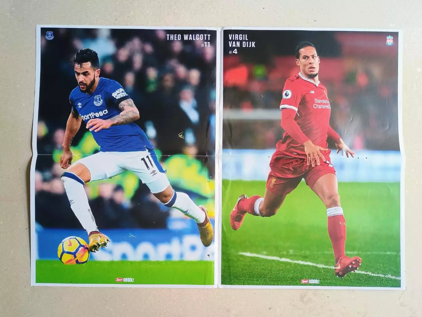 Poster A2- Sanchez,Aguero,Walcott,Van Dijk 1