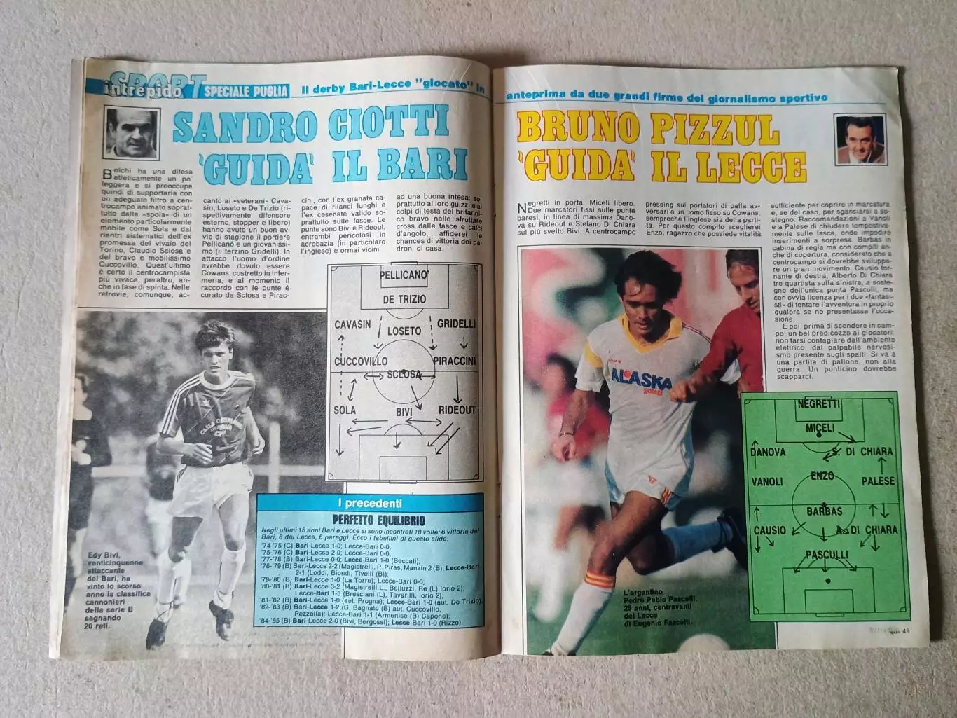 Sport Intrepido 44/1985 - Плакаты формата А2 отсутствуют 2