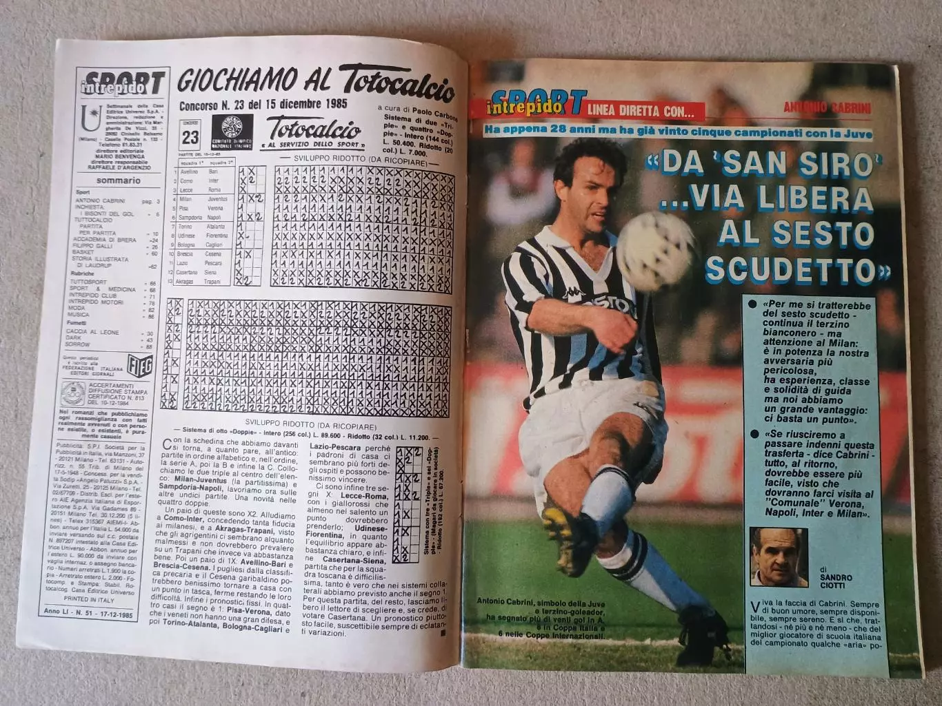 Sport Intrepido 51/1985 - Страницы 51-54 отсутствуют. 1