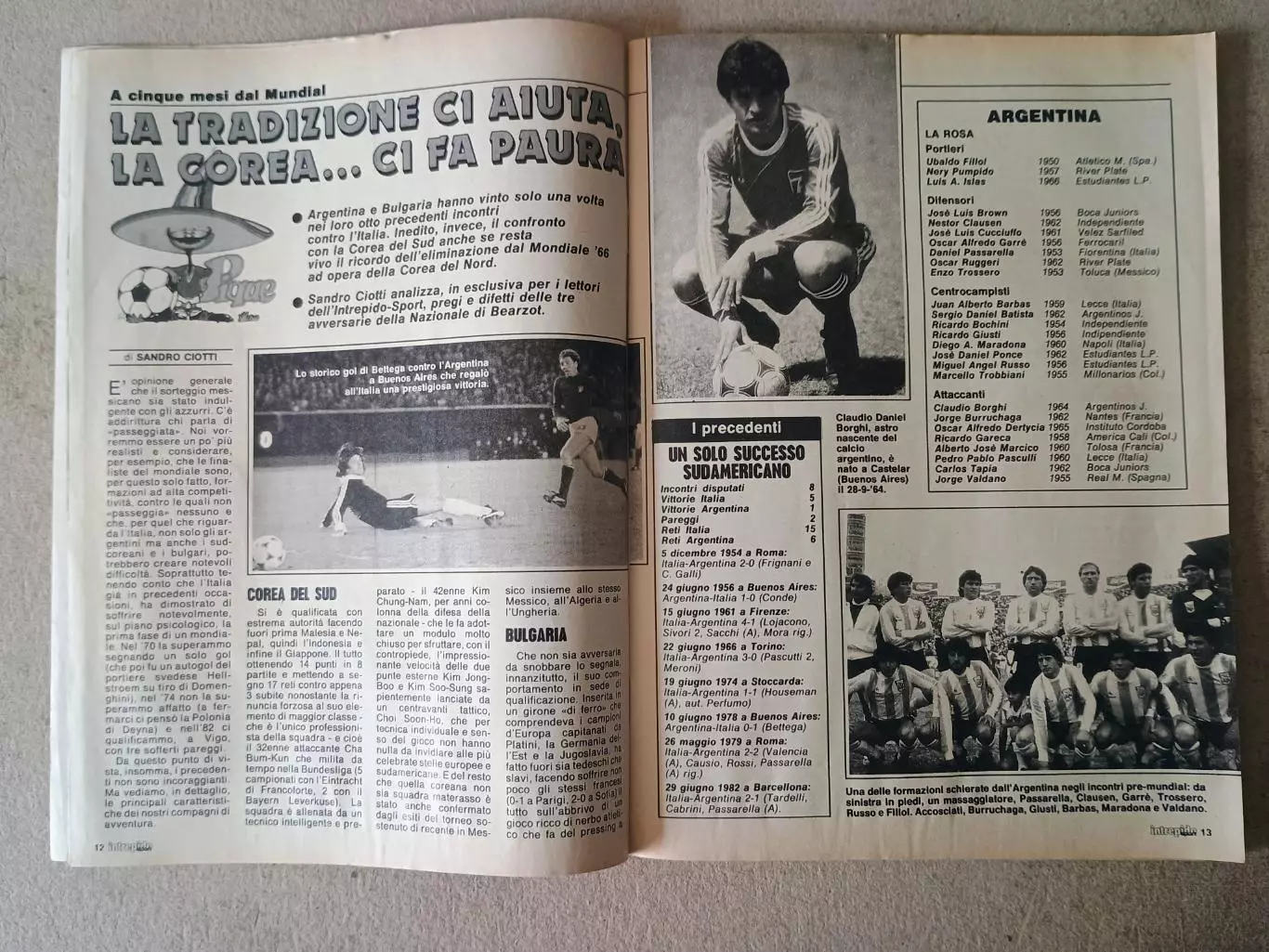 Sport Intrepido 53/1985 - отсутствует календарь 4
