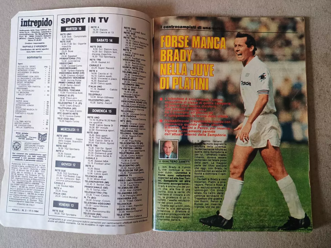 Sport Intrepido 3/1984 - отсутствует плакат A2 4
