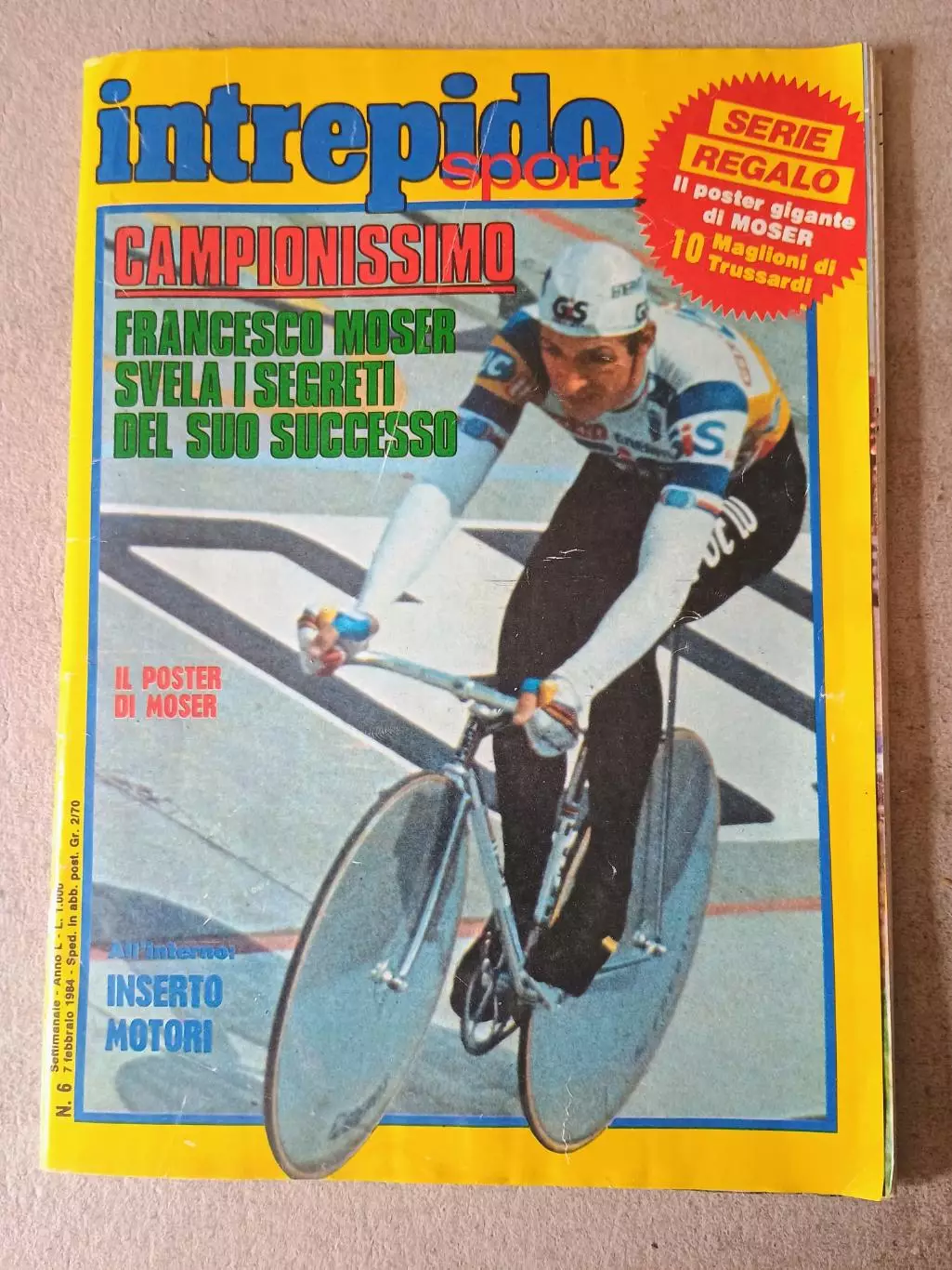 Sport Intrepido 6/1984 - отсутствует плакат A2