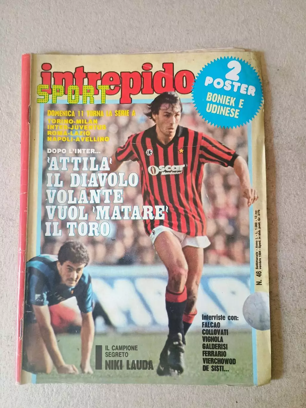 Sport Intrepido 46/1984 - отсутствует плакат A2
