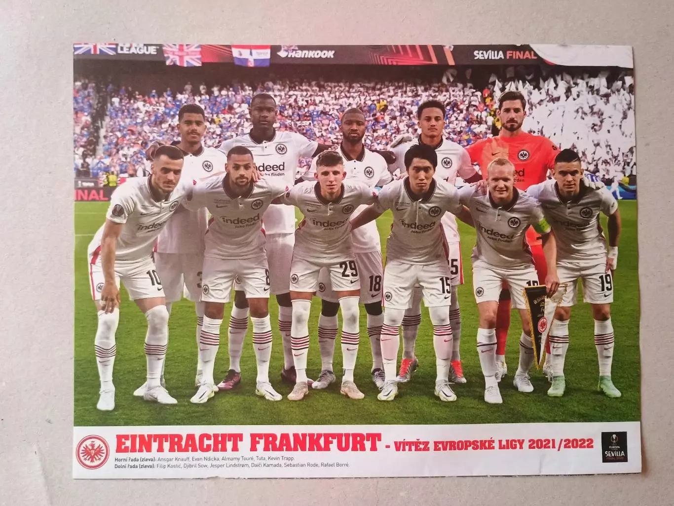 Плакат А4- Czechia, Eintracht Frankfurt 1