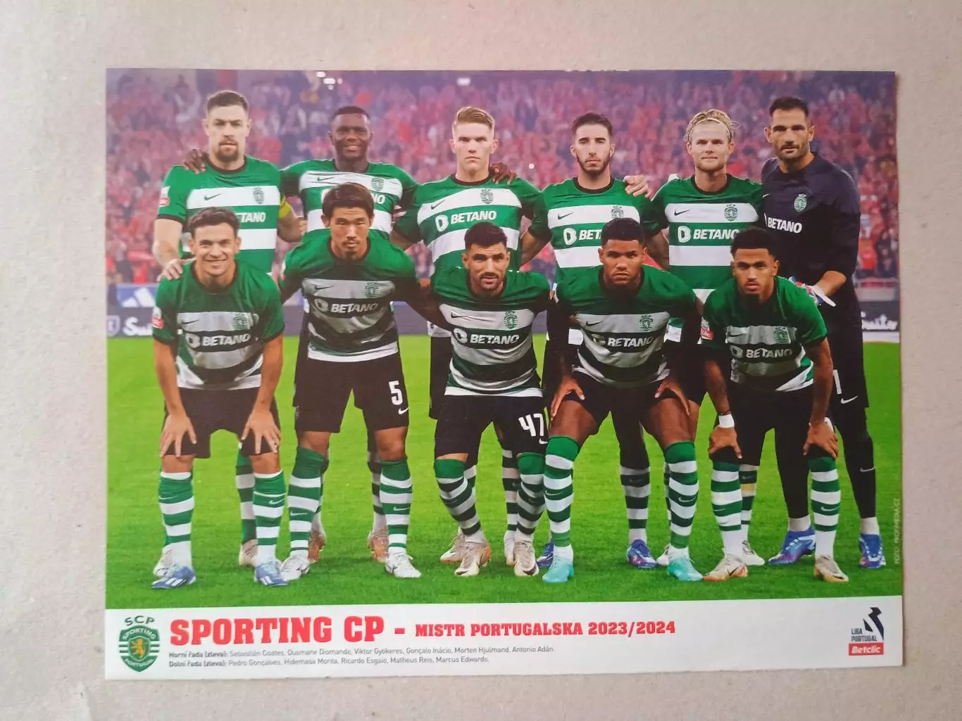 Плакат А4- Sporting Lisabon, Sparta Praha