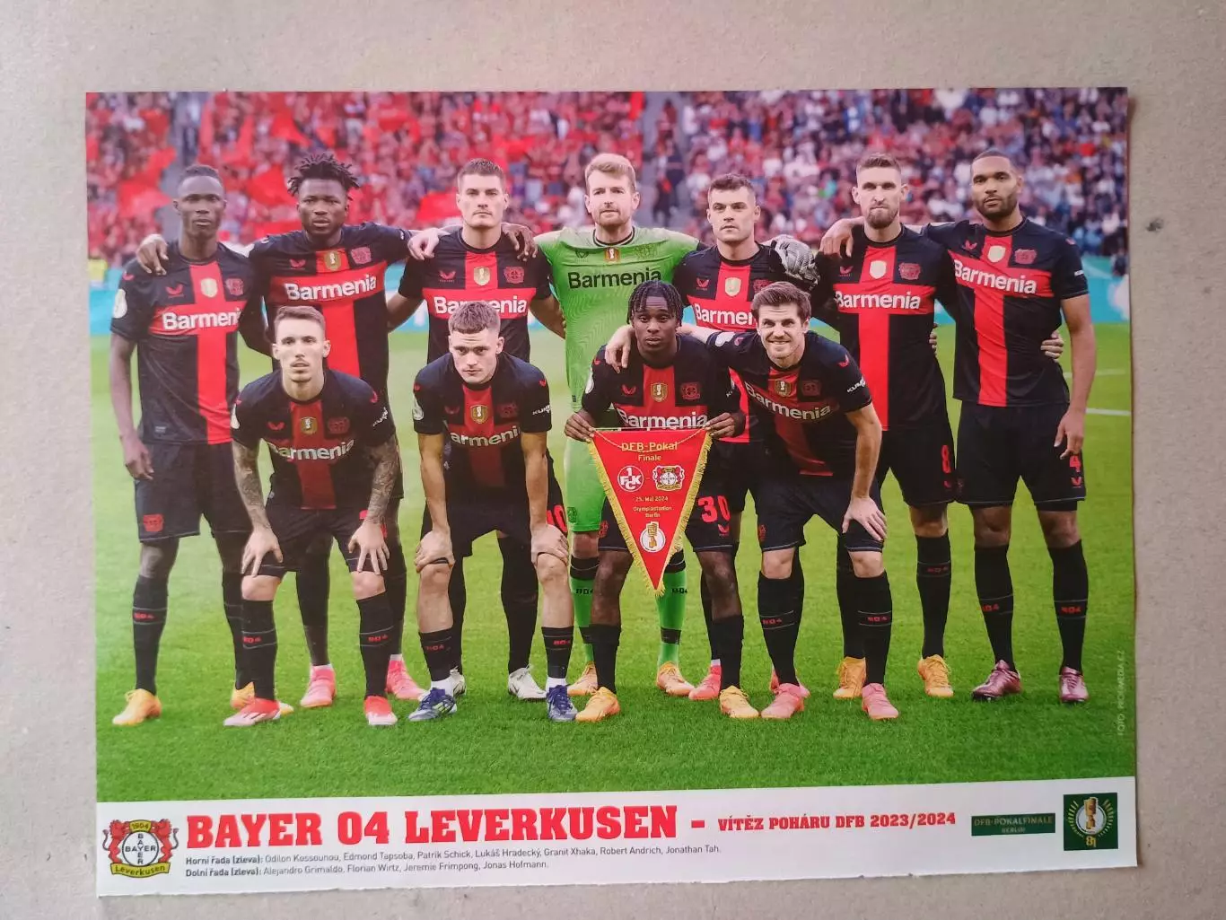 Плакат А4- Leverkusen ,PSG