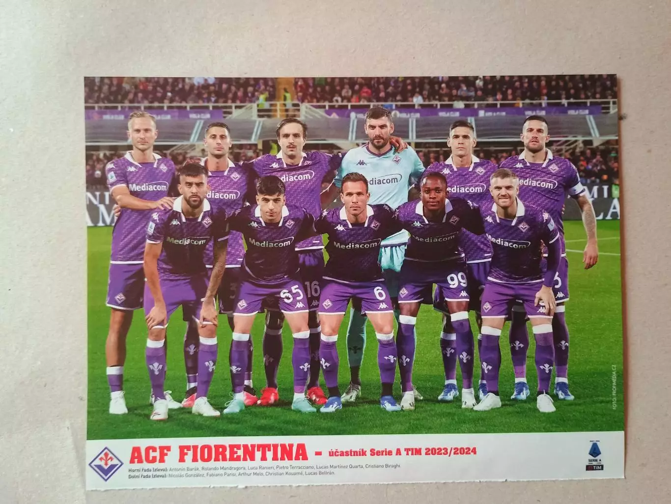 Плакат А4- Fiorentina
