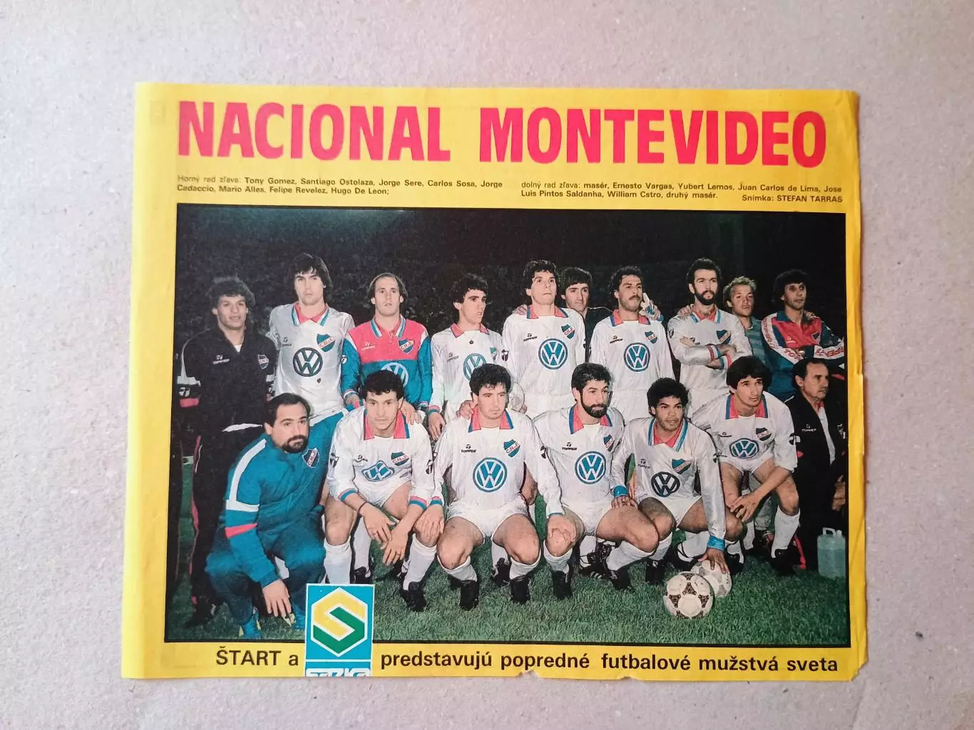 Плакат из журнала ,,Start- Nacional Montevideo