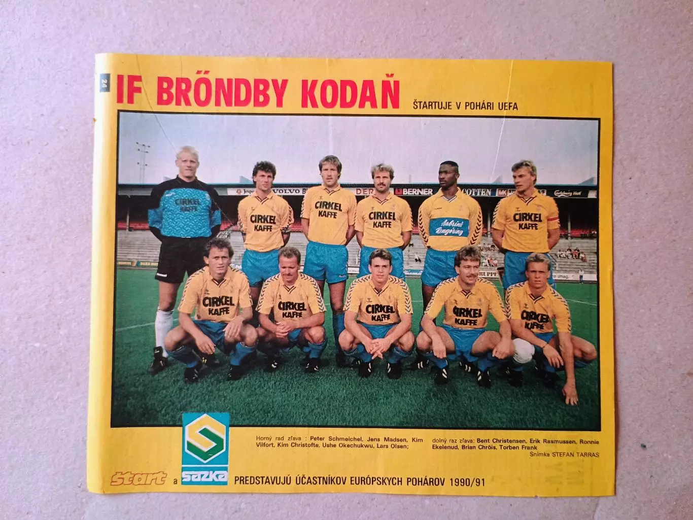 Плакат из журнала ,,Start- Brondby