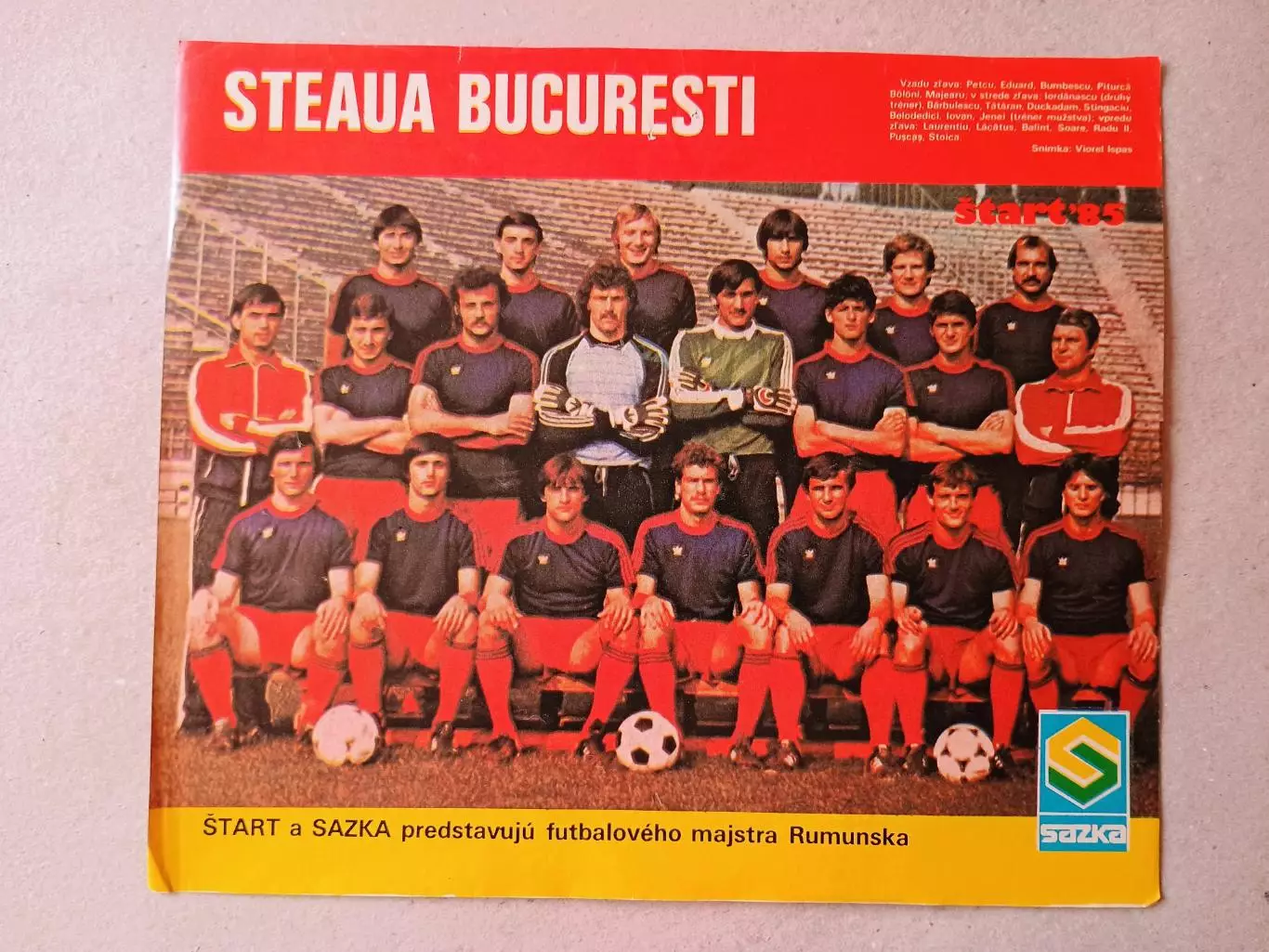Плакат из журнала ,,Start- Steaua