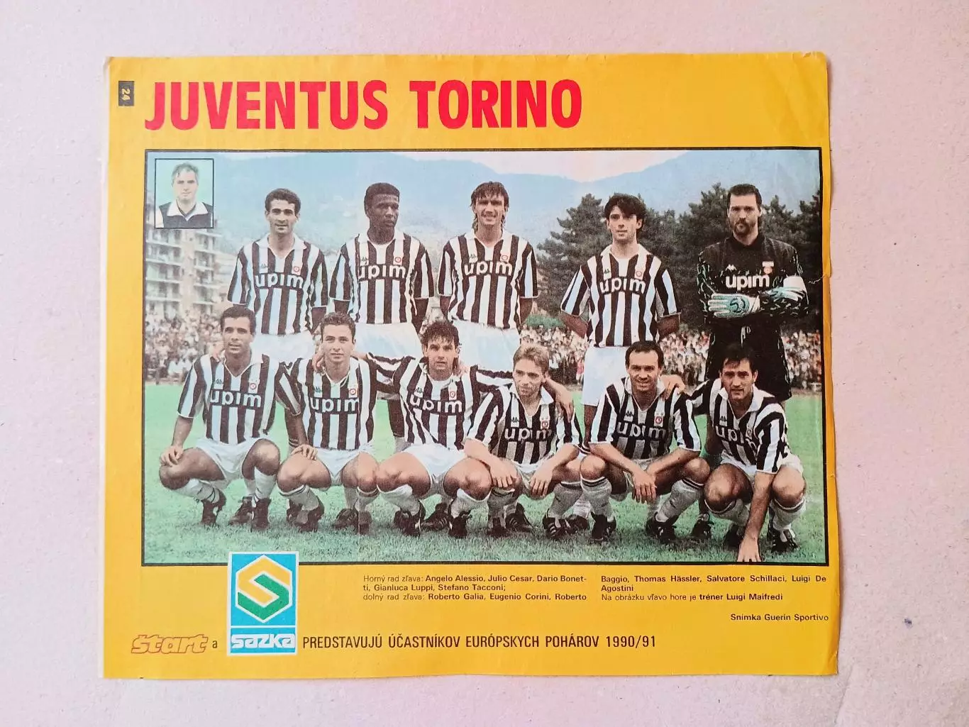 Плакат из журнала ,,Start- Juventus