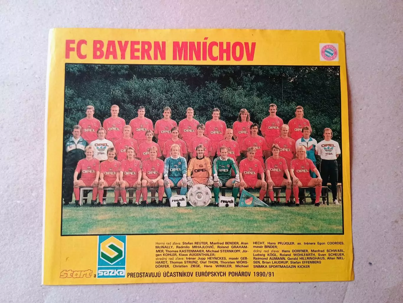 Плакат из журнала ,,Start- Bayern