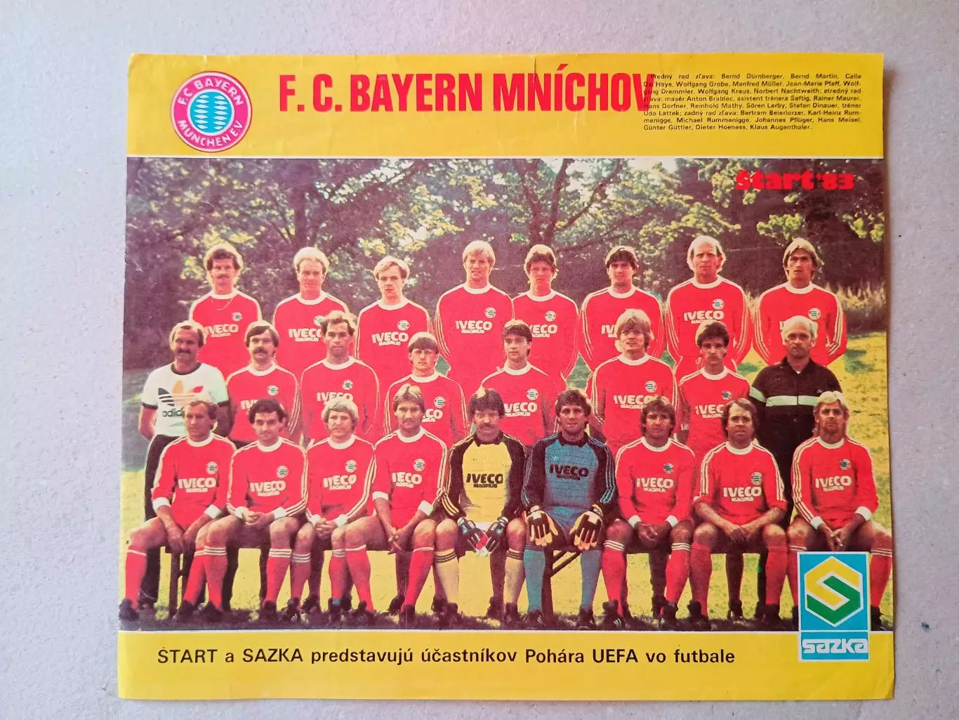 Плакат из журнала ,,Start- Bayern