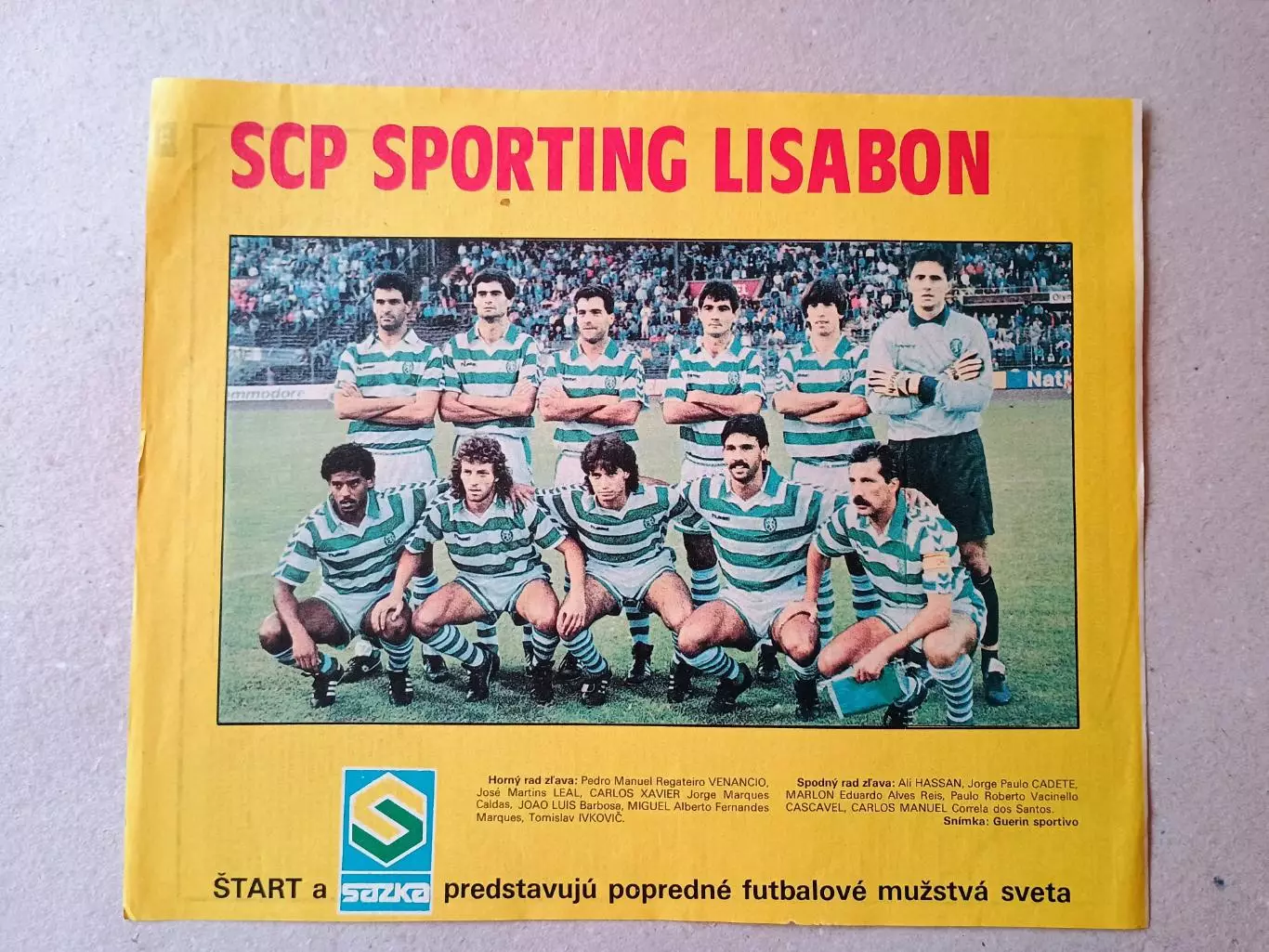 Плакат из журнала ,,Start- Sporting