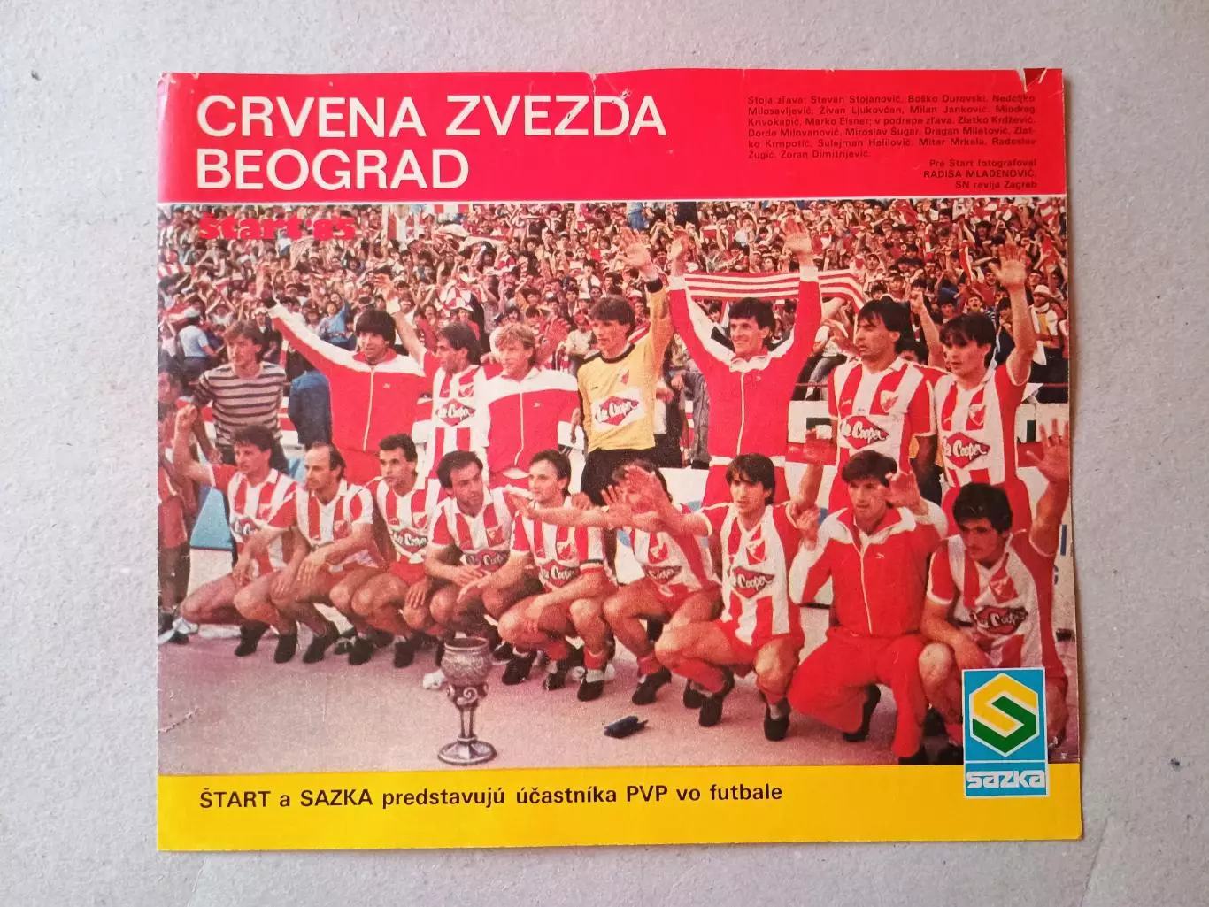 Плакат из журнала ,,Start- CZ Belgrade