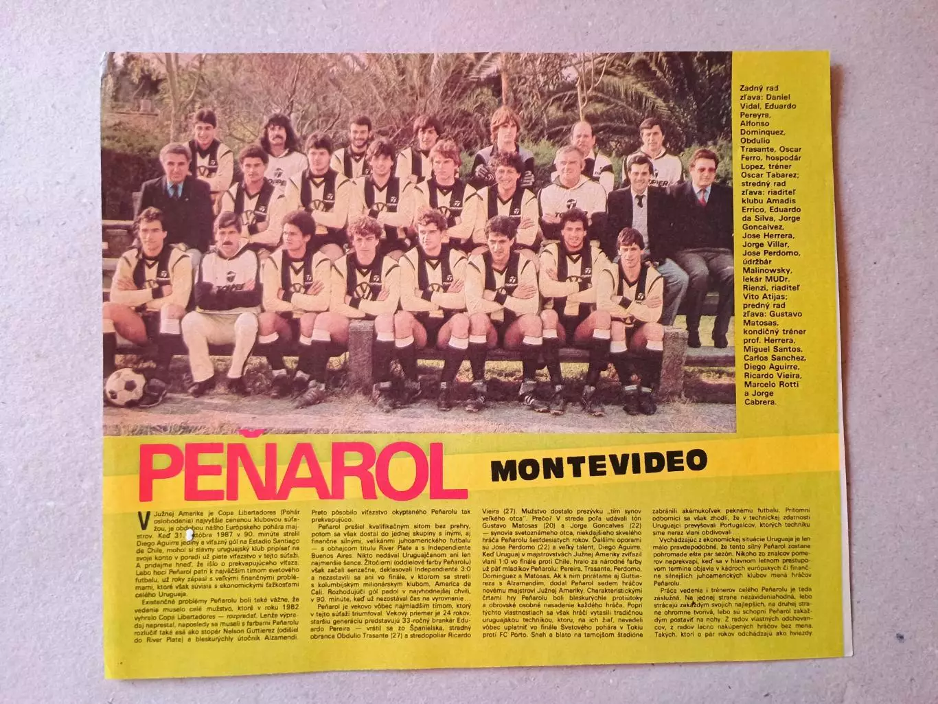 Плакат из журнала ,,Start- Penarol
