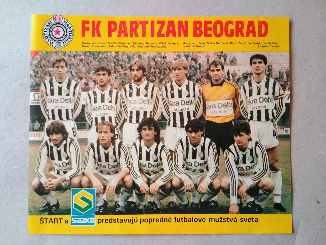 Плакат из журнала ,,Start- Partizan Beograd